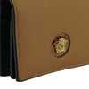 Versace Elegant Compact Leather Wallet in Brown