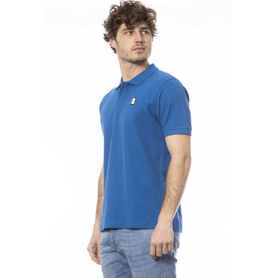 Invicta Blue Cotton Mens Polo Shirt