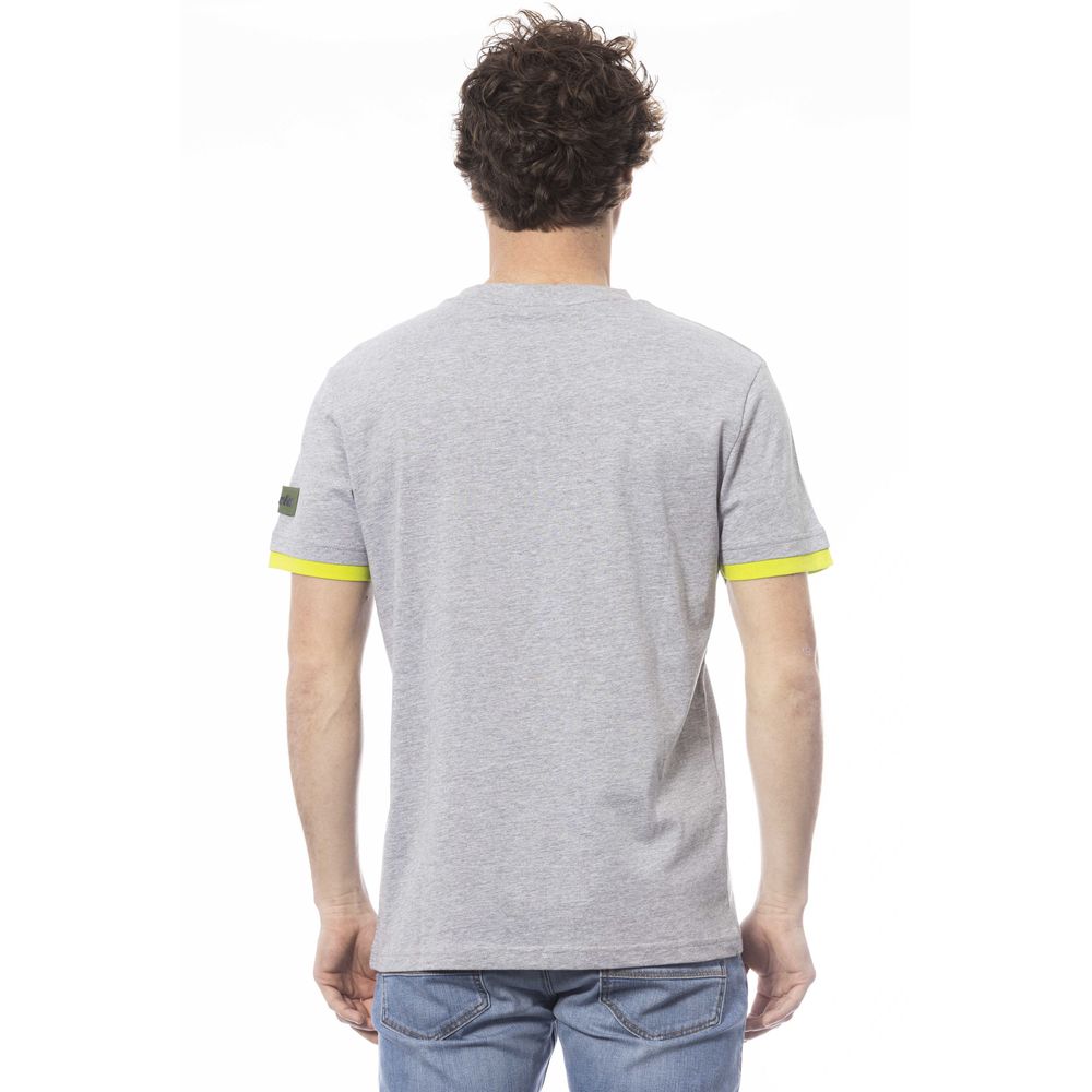 Invicta Gray Cotton Men T-Shirt