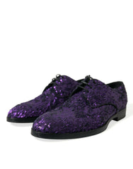 Elegant Sequined Oxford Dress Shoes