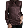 Dolce & Gabbana Elegant Silk Ascot Collar Blouse