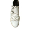 Dolce & Gabbana Elegant White Leather Derby Dress Shoes