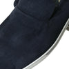 Dolce & Gabbana Elegant Blue Suede Leather Loafers