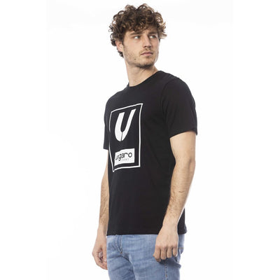 Ungaro Sport Black Cotton Men T-Shirt