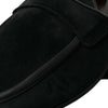 Dolce & Gabbana Elegant Velvet Black Loafers for Men