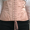 Dolce & Gabbana Elegant Pink Lace-Up Corset Belt