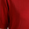 Dolce & Gabbana Silk Red Crew Neck Top