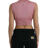 Dolce & Gabbana Elegant Silk Crew Neck Cropped Tank Top