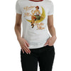 Dolce & Gabbana Elegant White Cotton Crew Neck Tee