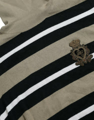 Dolce & Gabbana Elegant Striped Turtleneck Wool Sweater