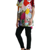 Dolce & Gabbana Multicolor Cotton Silk Patchwork Blouse