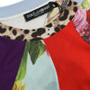 Dolce & Gabbana Multicolor Cotton Silk Patchwork Blouse