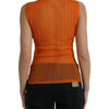 Dolce & Gabbana Chic Orange Crew Neck Tank Top