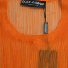 Dolce & Gabbana Chic Orange Crew Neck Tank Top