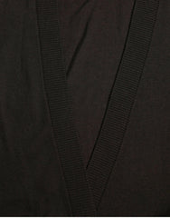 Dolce & Gabbana Elegant Black Virgin Wool Cardigan