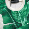 Dolce & Gabbana Silk Banana Leaf Print Tank Top