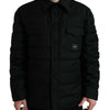 Dolce & Gabbana Elegant Black Padded Parka Jacket