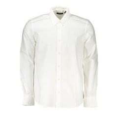 White Cotton Men Shirt