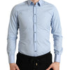 Dolce & Gabbana Elegant Slim Fit Sky Blue Dress Shirt