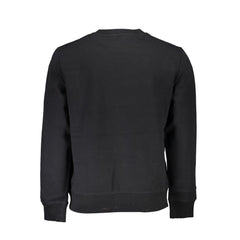 Black Cotton Men Sweater