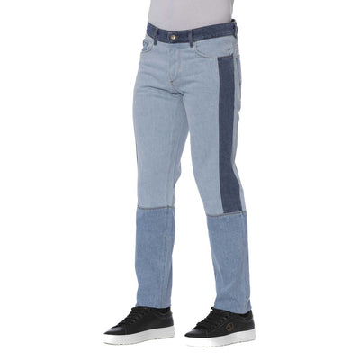 Trussardi Jeans Blue Cotton Men Jeans