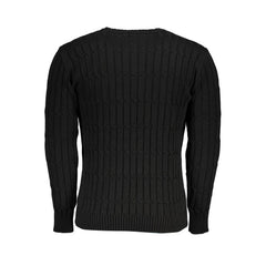 Twisted Crew Neck Sweater with Contrast Details