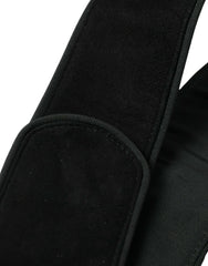 Elegant Suede Waist Belt in Timeless Black