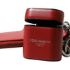 Dolce & Gabbana Elegant Red Leather Airpods Case