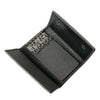 Dolce & Gabbana Chic Gray Leather Trifold Key Holder