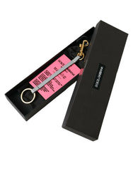 Chic Trifold Gold & Pink Key Holder Case