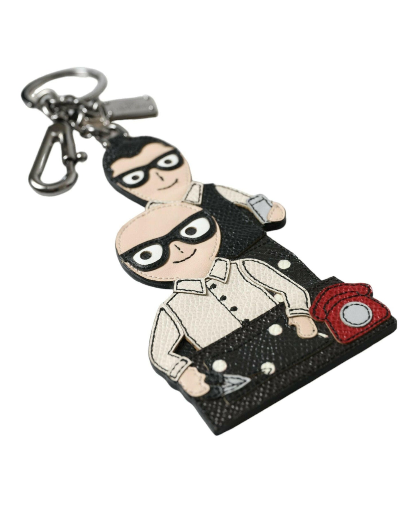 Dolce & Gabbana Elegant Multicolor Leather Keychain