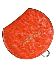 Elegant Orange Leather Mirror Holder