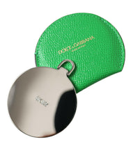 Emerald Leather Hand Mirror Holder