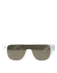 Chic White Acetate Designer Sunglasses