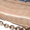 Balenciaga Elegant Mini Chain Beige Clutch for Evening Elegance