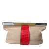 Balenciaga Two Tone Exotic Leather Clutch