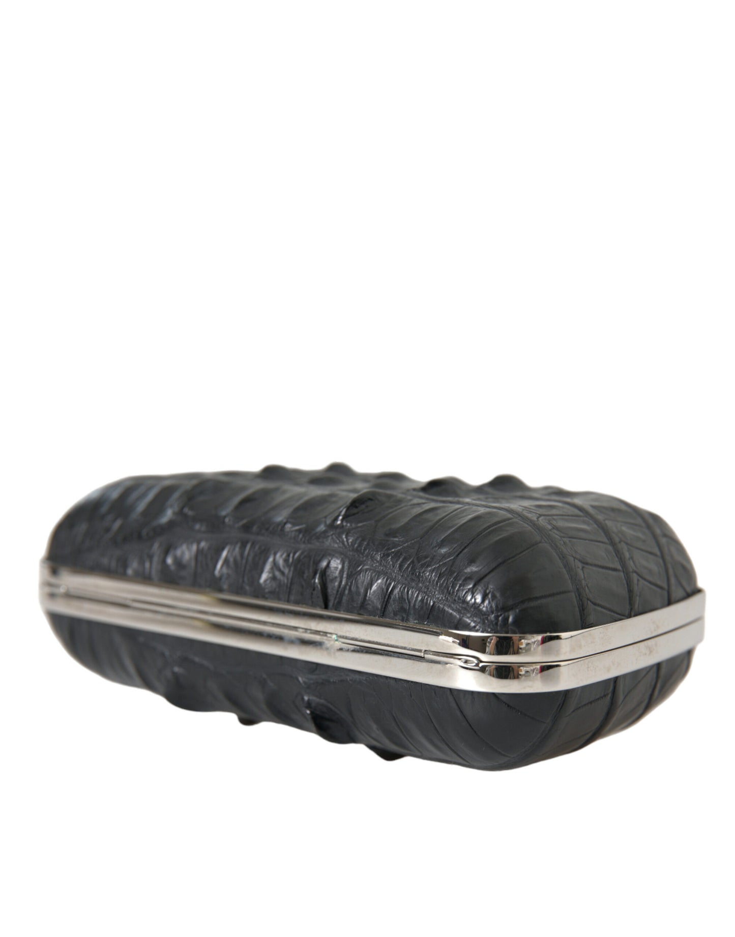 Balenciaga Elegant Crocodile Leather Evening Clutch