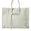 Balenciaga Chic Python Leather Tote in White & Yellow