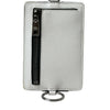 Dolce & Gabbana White Calf Leather Lanyard Logo Card Holder Wallet