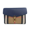 Burberry Macken Small Regency Blue House Check Leather Crossbody Bag