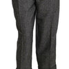 Dolce & Gabbana Elegant Gray Wool-Blend Trousers