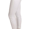 Dolce & Gabbana Chic White Slim Dress Pants