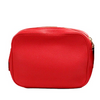 Burberry Small Branded Bright Red Grainy Leather Camera Crossbody Bag