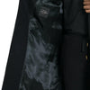 Dolce & Gabbana Black Wool Cashmere Trench Coat Jacket