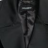 Dolce & Gabbana Black Double Breasted Trench Coat Jacket