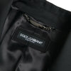 Dolce & Gabbana Black Double Breasted Trench Coat Jacket