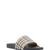 Burberry Brown Rubber Slides Sandals