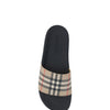 Burberry Brown Rubber Slides Sandals