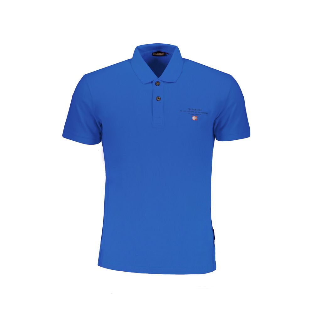 Napapijri Blue Cotton Polo Shirt