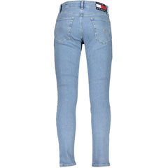 Light Blue Cotton Jeans & Pant